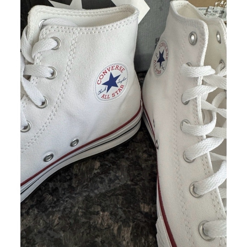 Converse White High-Top Athletic Shoes